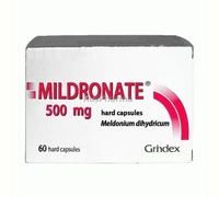 Mildronate 500mg capsules N60, chronic heart failure